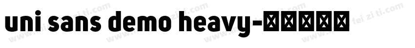uni sans demo heavy字体转换